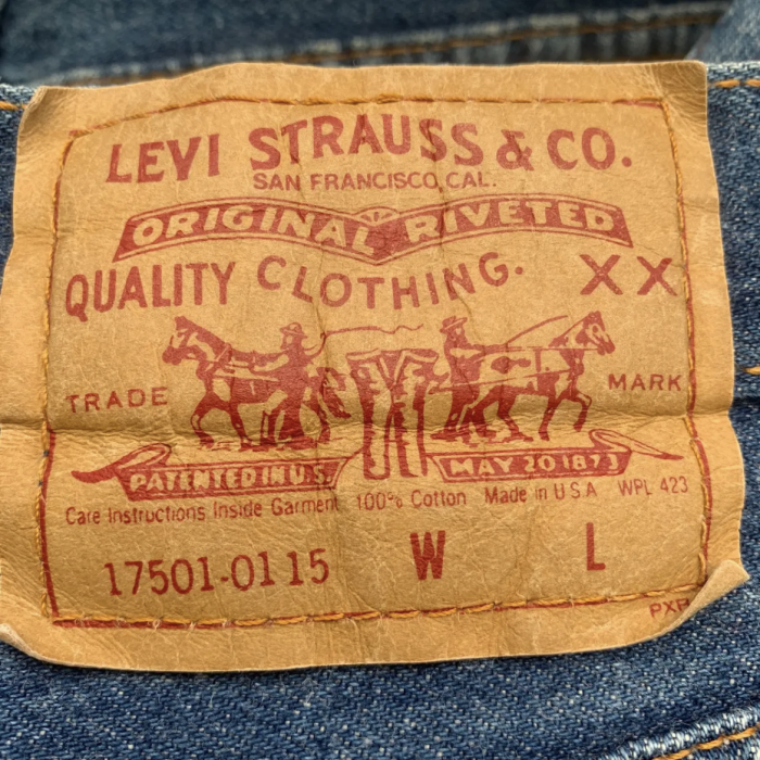 USA Levi's501 inside single denim 5M | Vintage.City 古着屋、古着コーデ情報を発信