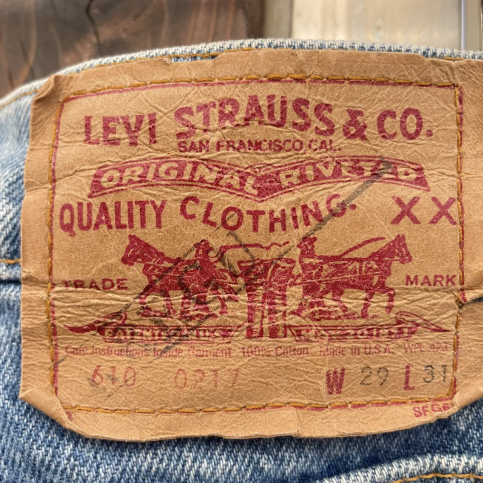 USA Levi's610 high waist tapered denim | Vintage.City 古着屋、古着コーデ情報を発信