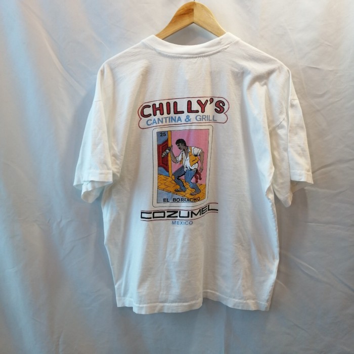 chillys print T-shirt (white) | Vintage.City 빈티지숍, 빈티지 코디 정보