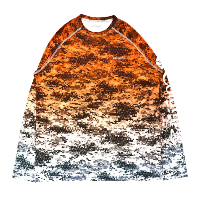COLUMBIA PFG ロングスリーブTシャツ L デジタルカモ 袖ロゴ | Vintage.City 古着屋、古着コーデ情報を発信