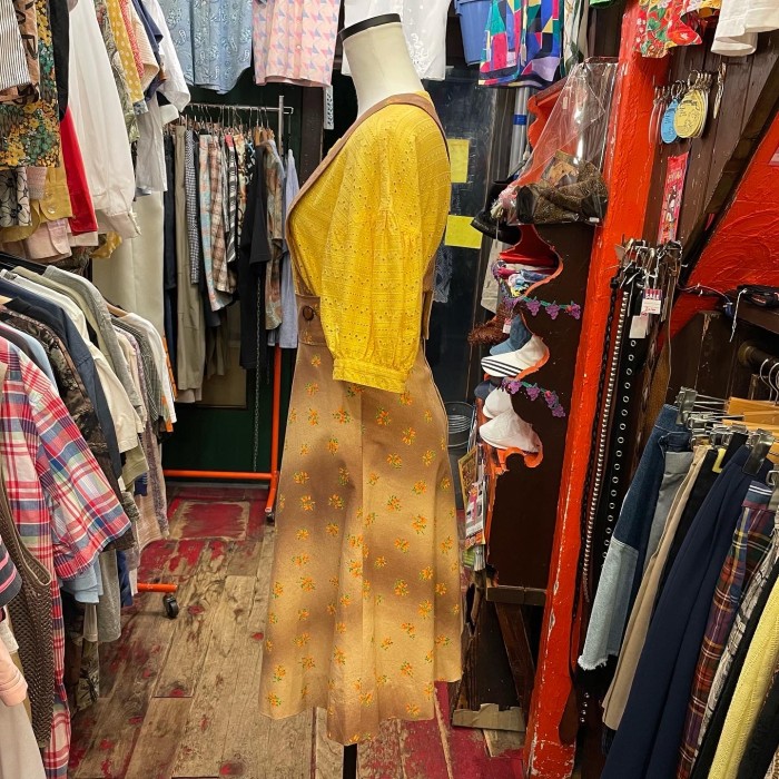 70s #花柄 #サロペットスカート | Vintage.City 古着屋、古着コーデ情報を発信