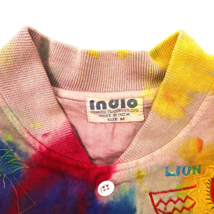 INDIO ボンバージャケット M マルチカラー タイダイ コットン 刺繍 | Vintage.City 古着屋、古着コーデ情報を発信