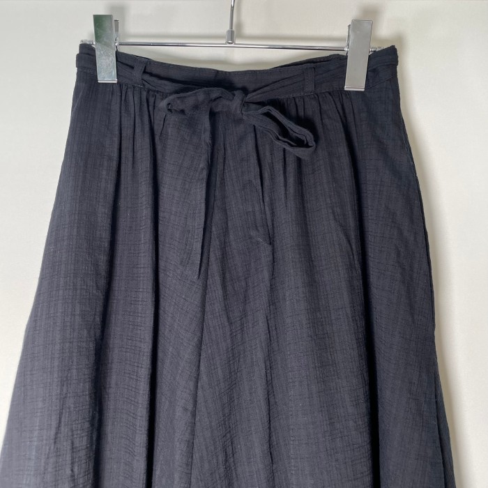 ブラック　ウエストリボンふんわりスカート | Vintage.City 古着屋、古着コーデ情報を発信