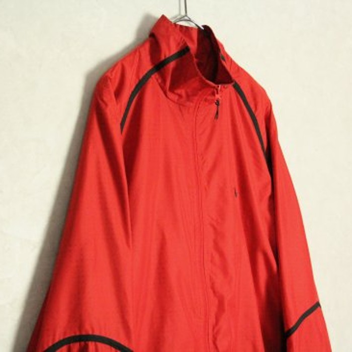 "NIKE" primary red color sporty jacket | Vintage.City 古着屋、古着コーデ情報を発信