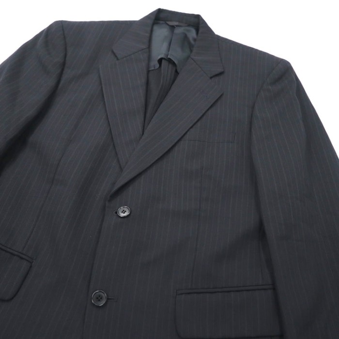D'URBAN 2Bスーツ セットアップ 92A5 ブラック ストライプ 日本製 | Vintage.City 古着屋、古着コーデ情報を発信