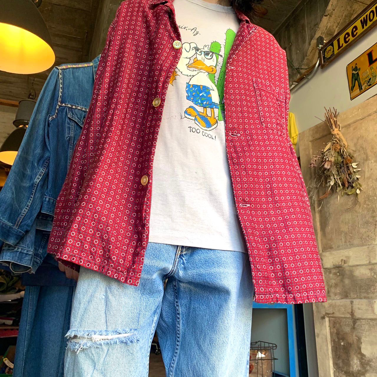 s Vintage Pajama Shirt 総柄 パジャマシャツ   Vintage.City