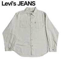 リーバイスジーンズ 白/ホワイト　Yシャツ・ワイシャツ　コットン100％　XL | Vintage.City 빈티지숍, 빈티지 코디 정보