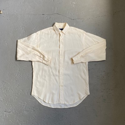 90s ラルフローレン 100%シルクシャツ 4 オフホワイト | Vintage.City