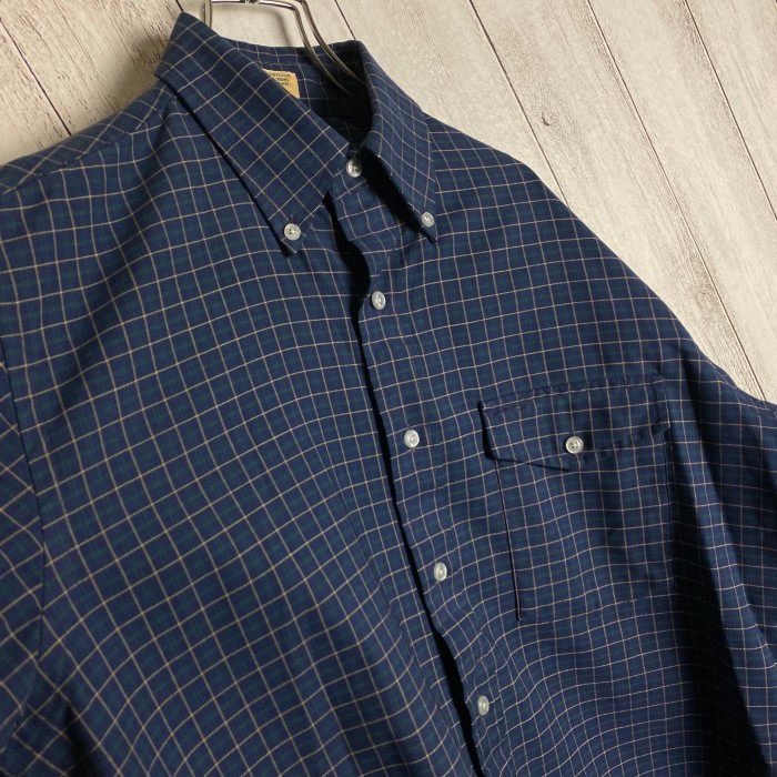 L.LBean   80s〜 usa製 チェック柄 ポリコットン  BDシャツ | Vintage.City 古着屋、古着コーデ情報を発信
