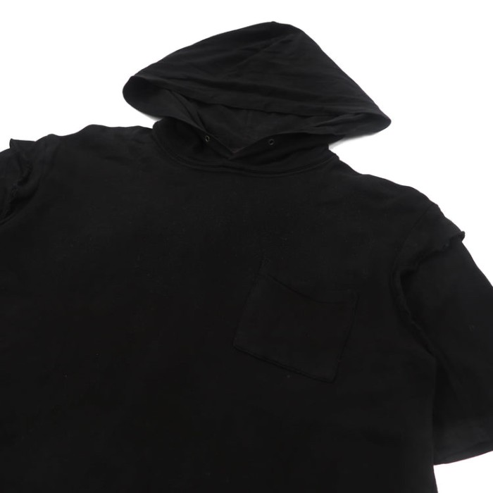 UNDER COVERISM パーカーレイヤードTシャツ 3 ブラック コットン | Vintage.City 古着屋、古着コーデ情報を発信