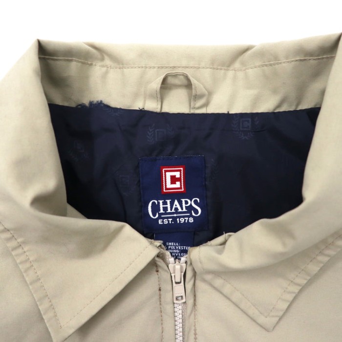 CHAPS スウィングトップ ハリントンジャケット 2XLT ベージュ | Vintage.City 古着屋、古着コーデ情報を発信