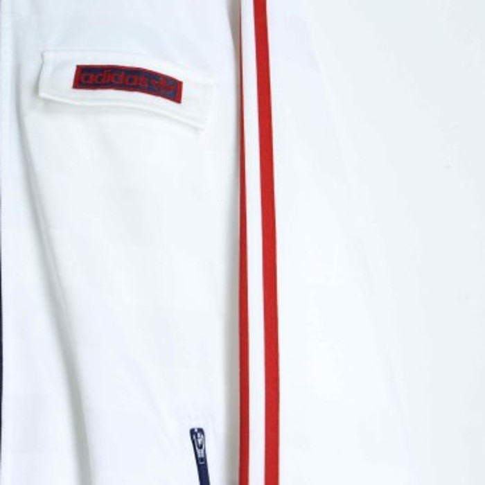 "Adidas"white base flap pocket  jacket | Vintage.City 古着屋、古着コーデ情報を発信