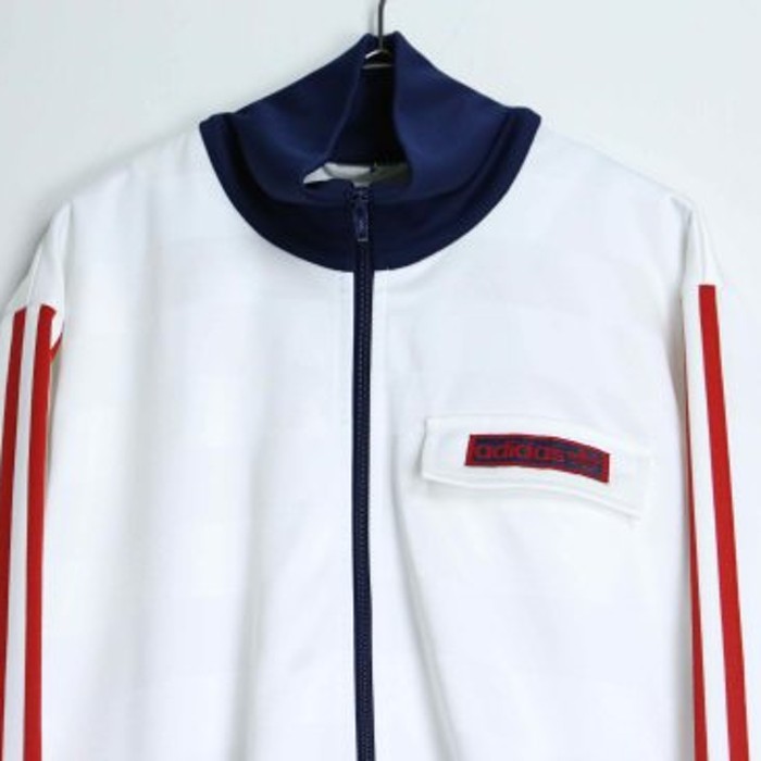"Adidas"white base flap pocket  jacket | Vintage.City Vintage Shops, Vintage Fashion Trends
