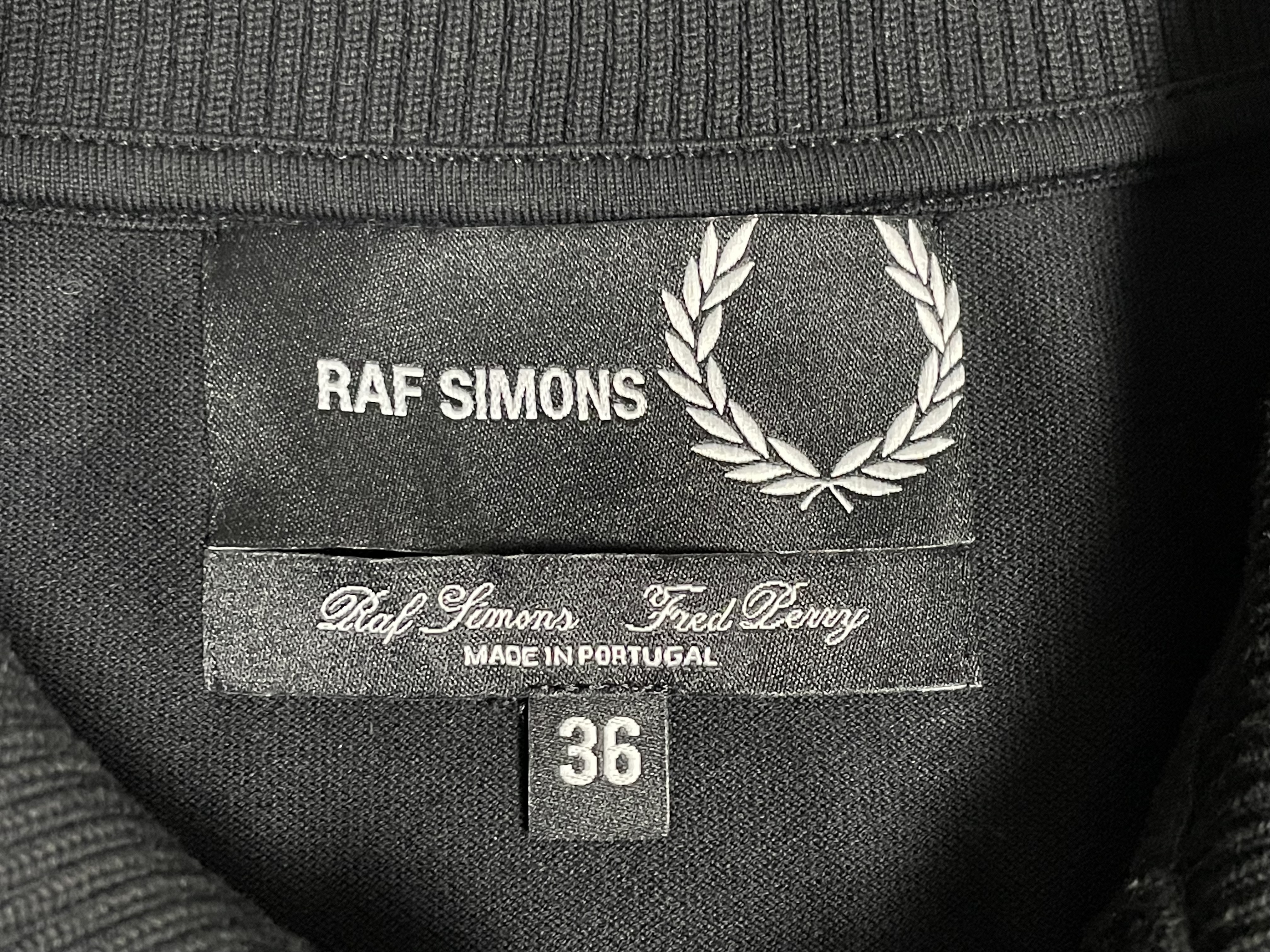 FRED PERRY × RAF SIMONS 半袖鹿の子ポロシャツ ブラック | Vintage.City