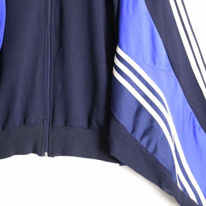 remake "再構築" navy × blue track jacket | Vintage.City 古着屋、古着コーデ情報を発信