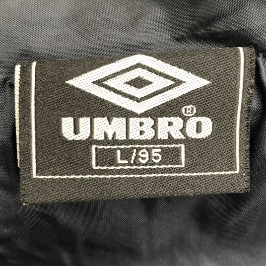 アンブロ UMBRO ビンテージ 90s ナイロンジャケット L ブルゾン 紺 