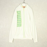 "PUMA" neon logo white track jacket | Vintage.City ヴィンテージ 古着