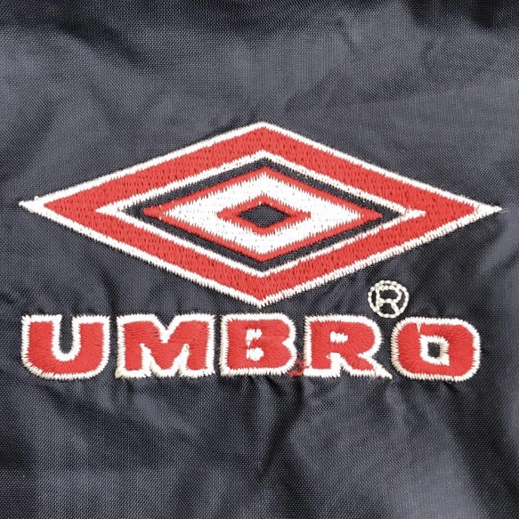 アンブロ UMBRO ビンテージ 90s ナイロンジャケット L ブルゾン 紺 