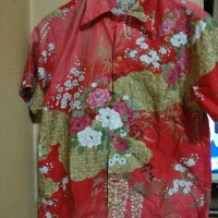 日本製和柄アロハシャツ花柄 | Vintage.City 古着屋、古着コーデ情報を発信