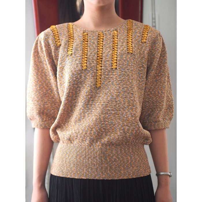 knit tops ポリエステルニット 半袖 | Vintage.City Vintage Shops, Vintage Fashion Trends