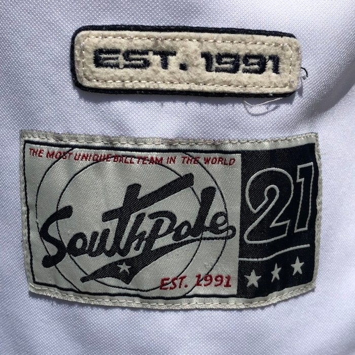 b641.90s サウスポール ゲームシャツ ハーフジップ ラグラン ストリート | Vintage.City 古着屋、古着コーデ情報を発信