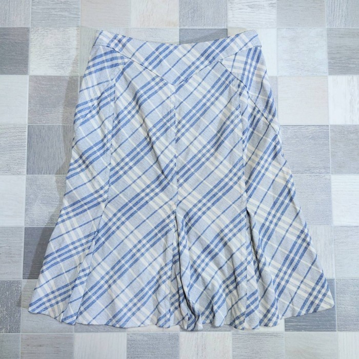 BURBERRY BLUE LABEL チェック ストレッチ フレア スカート | Vintage.City 빈티지숍, 빈티지 코디 정보