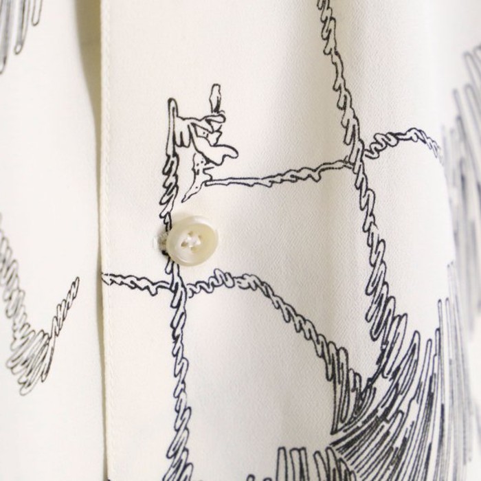 monotone animal design H/S shirt | Vintage.City 古着屋、古着コーデ情報を発信