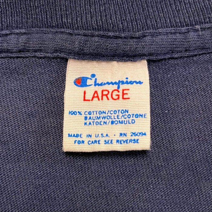 80s　Champion　S/S カレッジTシャツ　3段 フロッキープリント | Vintage.City 古着屋、古着コーデ情報を発信