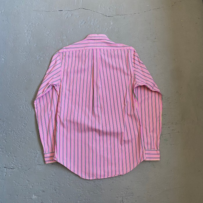 90s ラルフローレン ストライプシャツ S ピンク | Vintage.City 古着屋、古着コーデ情報を発信
