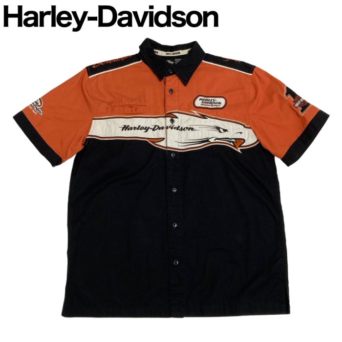 HARLEY-DAVIDSON 半袖レーサーシャツ | Vintage.City 빈티지숍, 빈티지 코디 정보