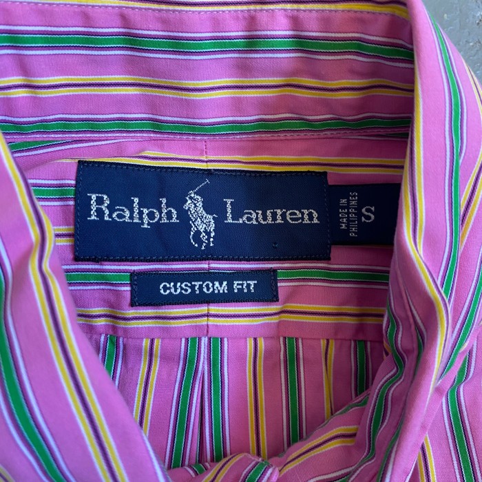 90s ラルフローレン ストライプシャツ S ピンク | Vintage.City 古着屋、古着コーデ情報を発信
