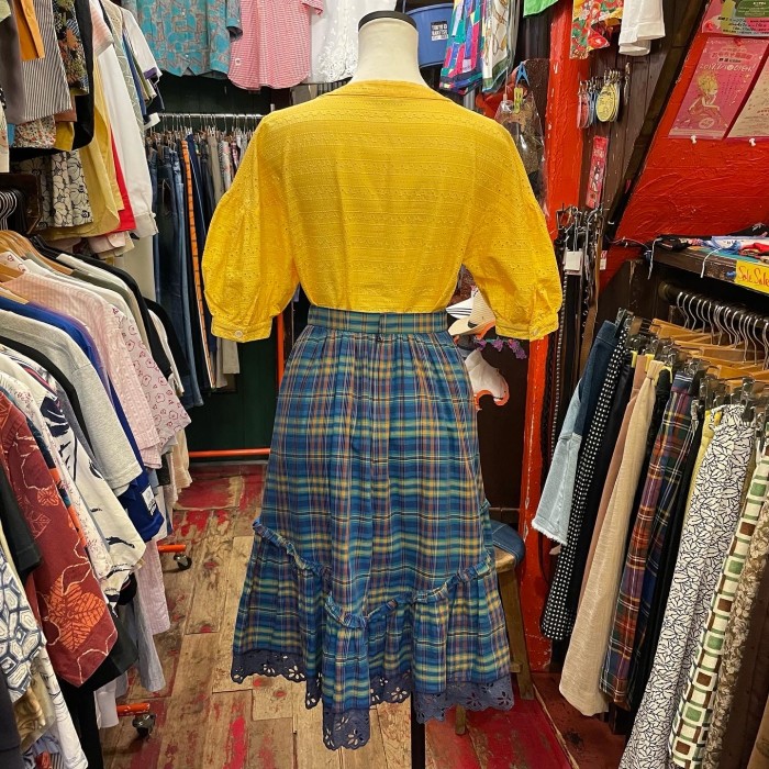 80s #チェック柄 #スカート | Vintage.City