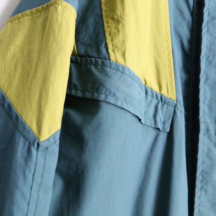 change silhouette 2tone nylon longjacket | Vintage.City 古着屋、古着コーデ情報を発信