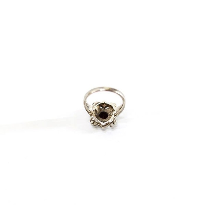 Silver Garnet and Marcasite Silver Ring | Vintage.City 古着屋、古着コーデ情報を発信