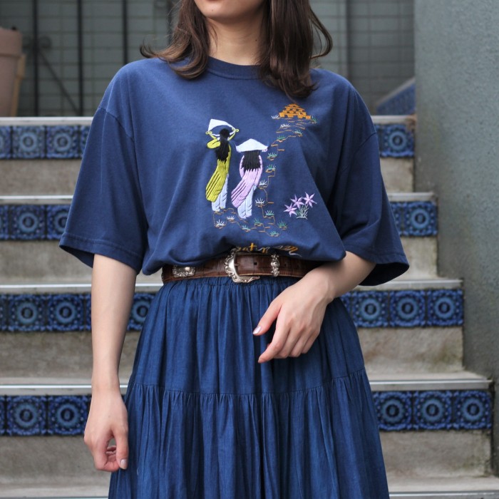 USA VINTAGEアメリカ古着ベトナム刺繍デザインTシャツ | Vintage.City 빈티지숍, 빈티지 코디 정보
