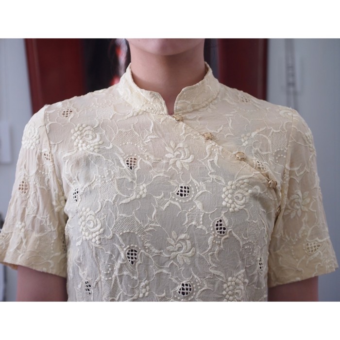 China tops 刺繍チャイナトップス ブラウス | Vintage.City 古着屋、古着コーデ情報を発信