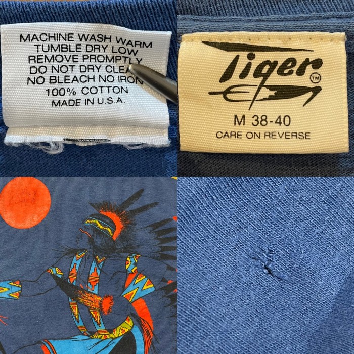 【Tiger】90s USA製 イラスト プリント Tシャツ ビンテージ 古着 | Vintage.City 빈티지숍, 빈티지 코디 정보