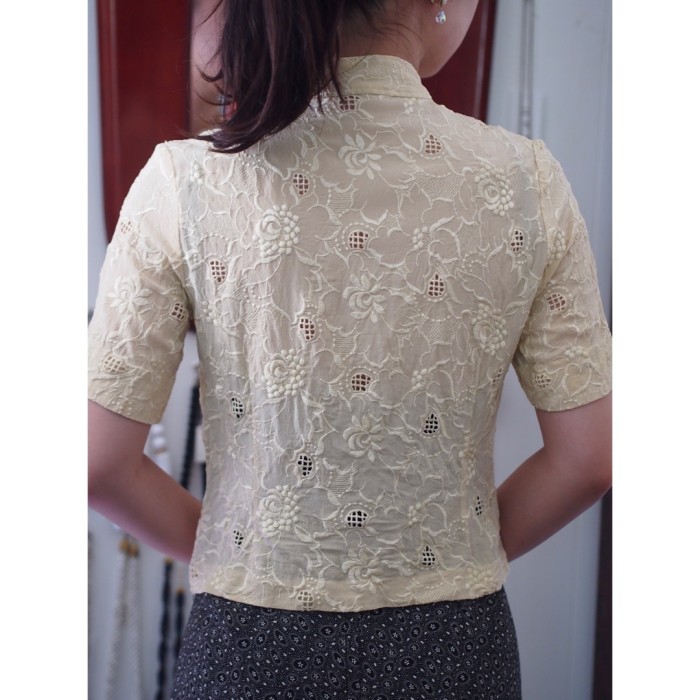 China tops 刺繍チャイナトップス ブラウス | Vintage.City 古着屋、古着コーデ情報を発信