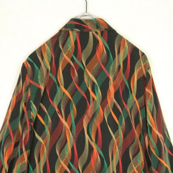 spiral color line pattern shirt | Vintage.City 빈티지숍, 빈티지 코디 정보