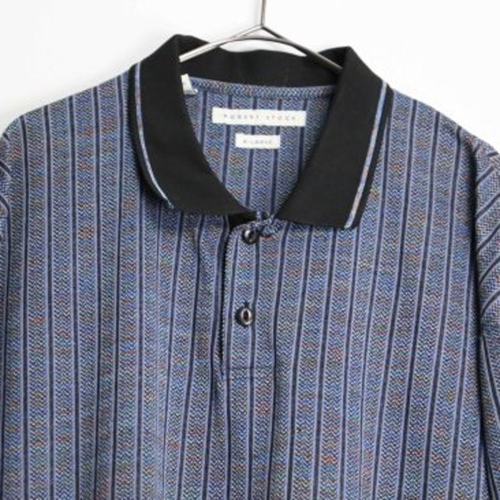 multi color summer knit polo shirt | Vintage.City 古着屋、古着コーデ情報を発信