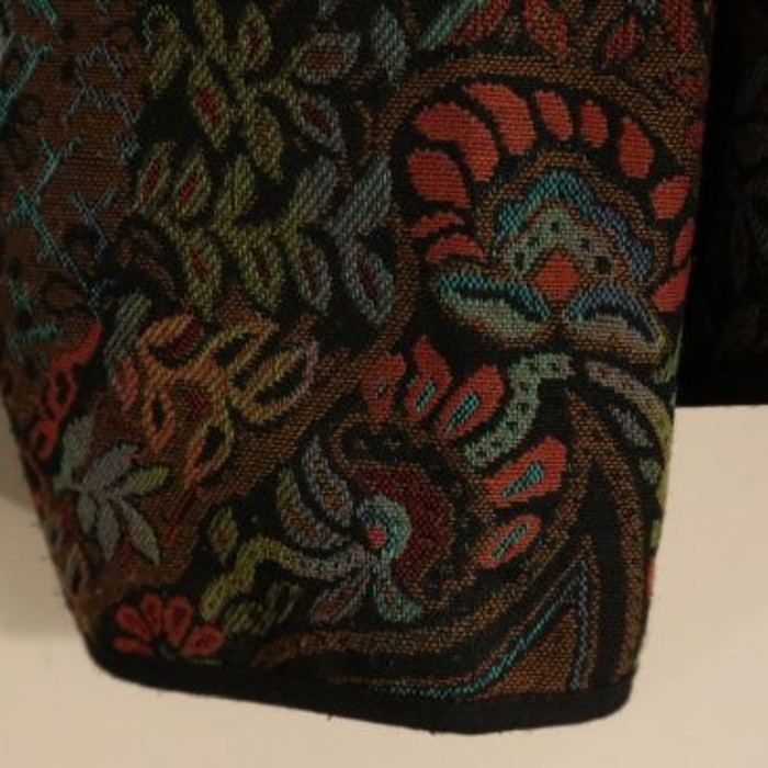 stand collar flower design zip up jacket | Vintage.City 빈티지숍, 빈티지 코디 정보