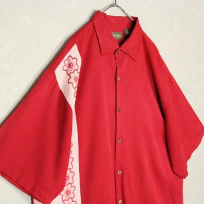 flower embroidery line red shirt | Vintage.City Vintage Shops, Vintage Fashion Trends