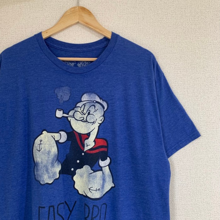 Tシャツ　ポパイ　キャラクターtシャツ  オーバーサイズ　ビッグプリント　XL | Vintage.City 古着屋、古着コーデ情報を発信