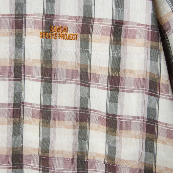 Knit Collar Switching Check Shirt | Vintage.City 古着屋、古着コーデ情報を発信