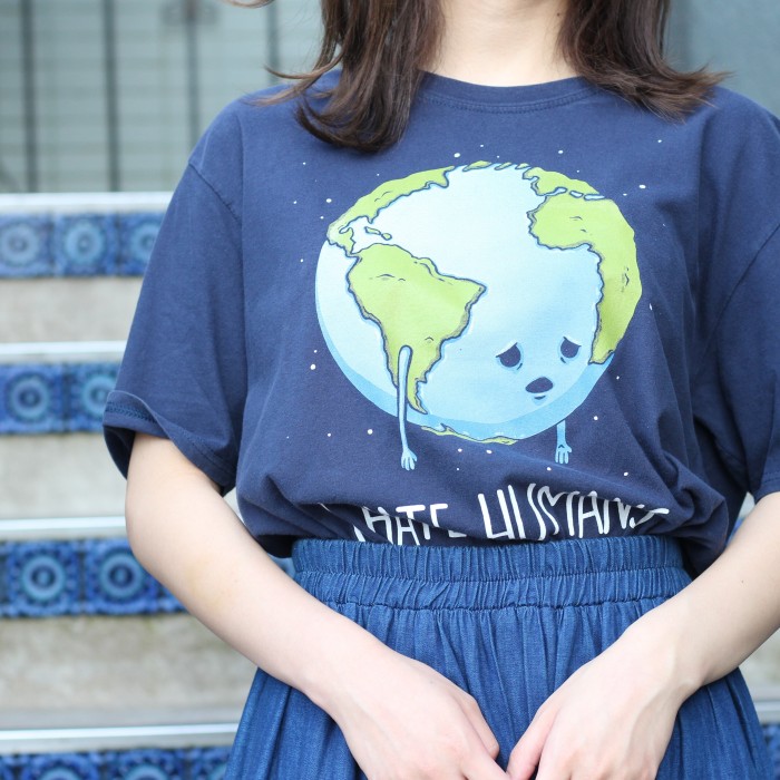 USA VINTAGEアメリカ古着地球デザインTシャツ | Vintage.City 빈티지숍, 빈티지 코디 정보
