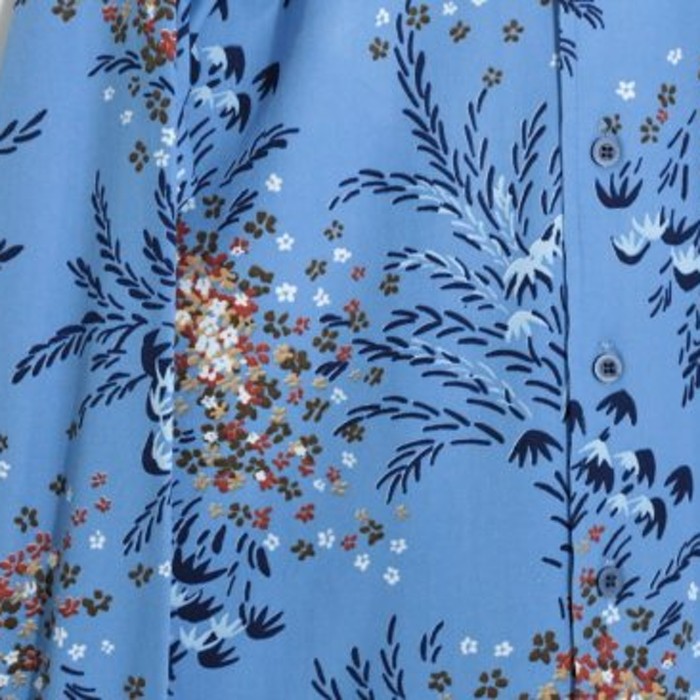 "Johnny Miller" leaf motif pattern shirt | Vintage.City 古着屋、古着コーデ情報を発信
