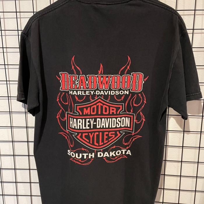 HARLEY-DAVIDSON プリントTシャツ　アメリカ製　Mサイズ　ブラック | Vintage.City 빈티지숍, 빈티지 코디 정보