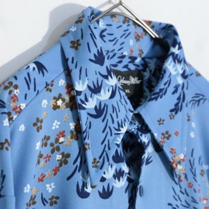 "Johnny Miller" leaf motif pattern shirt | Vintage.City 古着屋、古着コーデ情報を発信