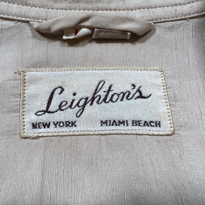 40's~50's Leighton's オープンカラーシルクシャツ | Vintage.City 빈티지숍, 빈티지 코디 정보