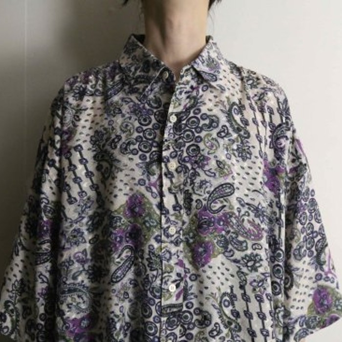 Paisley pattern lame embroidery H/Sshirt | Vintage.City Vintage Shops, Vintage Fashion Trends